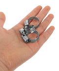 Heavy Duty 10 Pack Steel Hose Clamp Kit With Worm Gear Fastening For Auto Water Pipes, Reliable Versatile Pipe Clamps Built Tough To Secure Fluid Lines And Mechanical Fitters Like A Pro. Steel worm gear hose clamps in hand