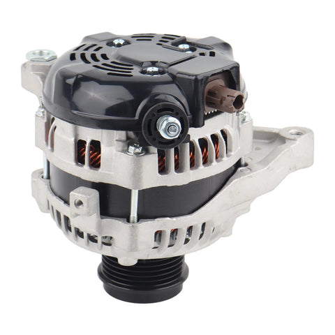 Beefy 12V 125A Alternator with 6 Groove Pulley for Toyota RAV4 2013 to 2018 L4 2.5L FWD Only 1 Pin Plug Easy Install Replacement