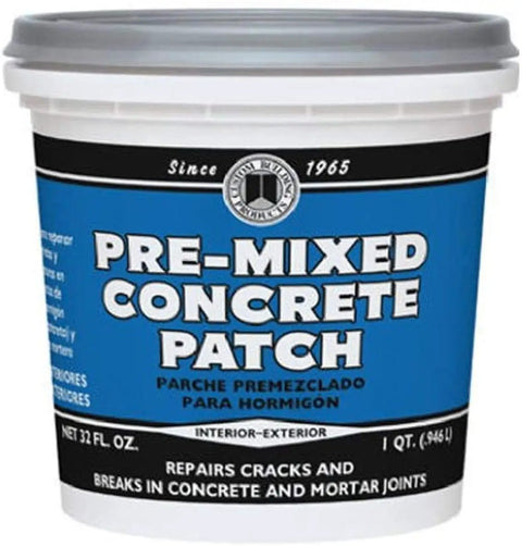 Two Pack Pre Mixed Concrete Patch Kit For Quick Crack Repair No Fuss Application Won’t Sink Or Shrink Dries Hard For A Durable Finish DIY Friendly For Indoor And Outdoor Concrete Surfaces package