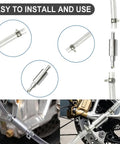 Two Pack Brake Bleeder Hose With One Way Check Valve For Motorcycle Clutch And Brake Bleeding Tool Pro Grade Hydraulic System Kit