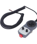 Electronic CNC Handwheel Controller With Emergency Stop, ABS Handwheel For Precise 0-5 kHz Feedback, 5V-26V Power Supply
