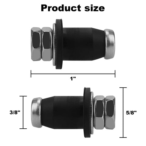 Water Level Screw In Probes For RV Tanks Three Eighths Inch Nut Two Pack Rust Resistant Water Level Sensors For Fresh Water Gray Water And Black Water Tanks No Fuss Quick Install product size 1 inch