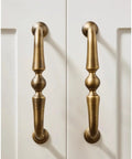 Antique Bronze Cabinet Handle And Drawer Pull Set With 5 Inch Center To Center Spacing, Solid Brass Vintage Kitchen Cupboard Knob