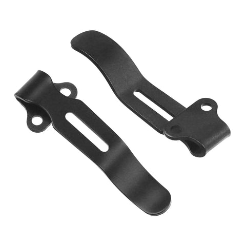 Knifemen Gonna Swear By This Badass 20 Piece Pocket Knife Upgrade Kit featuring black deep carry clips for Benchmade Bugout 535.