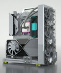 Open Frame Test Bench PC Case With Aluminum Frame Chassis For MicroATX ITX Motherboards, Vertical Overclocking Ready, DIY Rack Mount