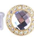 Glam Golden Rhinestone Cabinet Knobs Set For Kitchen Pulls And Dresser Drawers Tough Zinc Alloy Assembly with screw.