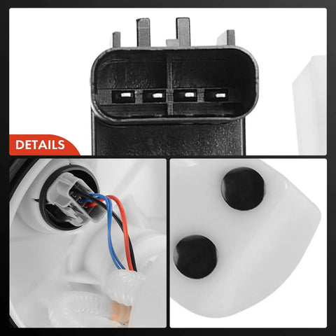Connector details of Electric Fuel Pump Module Assembly For Dodge Neon 2003 To 2005 2 4 Liter Engine OEM compatible.