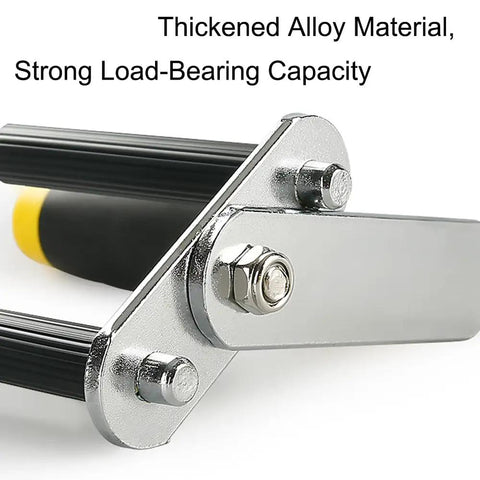 Built Like A Tank Portable Drywall Panel Lifter With Anti Slip Rubber Sleeve For Gypsum Boards Doors And Glass close-up of thickened alloy material and grip