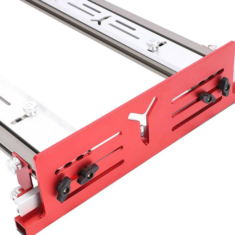 Adjustable Aluminum Router Sled Kit For Wood Slab Flattening, Universal Router Compatibility with precise depth control detail