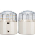 Close-up of the Red Amber 24 LED Boat Trailer Post Lights With Clear Lens 12V IP67 Waterproof Dual Color Marker Lights