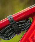EDC Gear Straps Grey Polyurethane 14 Inch Length Pair Ultra Lightweight 32G Grab And Go For Bike Securing Cable