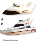 Massive 27.5 Inch RC Cruise Ship Boat with Dual 380 High Speed Motors Beast Hull, waterproof roof cover detail