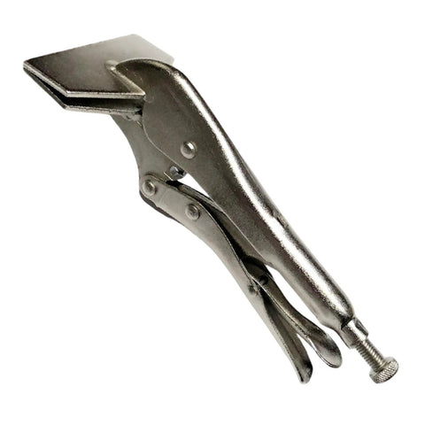 8 Inch Adjustable Flat Head Locking Pliers Built Like A Tank From Top Notch Carbon Steel Duckbill Clamps For Welding Jig Jobs With Ridiculous Screw Adjustment Grip And Seriously Durable Shop Performance.