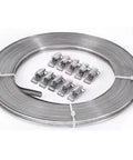 Heavy Duty 304 Stainless Steel Hose Clamp Assortment Kit With Adjustable Worm Gear Strap For DIY Car Repair, Plumbing Fixes And Heavy Equipment Maintenance That Stays Tight Without Slipping Or Losing Grip Under Pressure, coiled clamps