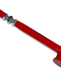 Adjustable Rear Panhard Track Bar With Polyurethane Bushings For 2002 2009 GM Trailblazer Envoy SSR Bravada Lifted Or Lowered Ride Height Easy Bolt In Installation Red, red steel tube