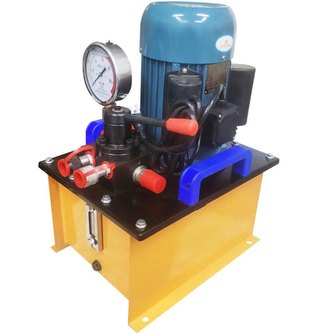 Intersumai 150 Ton Hydraulic Track Pin Press Machine For Heavy Equipment with blue copper motor and pressure gauge.