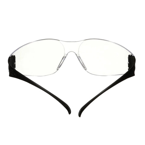 Front view of SecureFit 100 Series Safety Glasses 100 Pack On The Job With Anti Fog Anti Scratch Clear Lenses ANSI Z87 Impact Rated