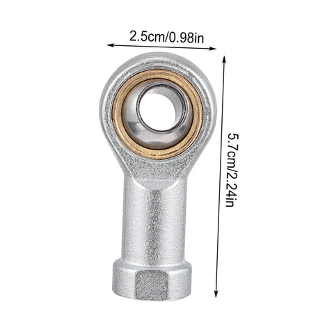 4 Pack Rod End Bearings With Female Threads For Linkages And Pneumatic Joints Spherical Plain Bearings High Precision Heavy Duty Hardware Built To Last For Mechanical Projects And DIY Assemblies, 2.5cm