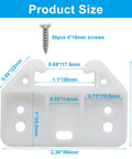 Banish Sticking Drawers Forever With These White Plastic Center Mount Slide Kits Boasting Seven Hole Track Guides That Glide Smooth As Butter And Build Like A Tank Includes Every Screw Needed To Finish Up Quick, showing product size and screw dimensions.