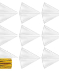 Cone Treat Bags 500 Pack Heat Resistant OPP Material Triangular Candy And Cookie Packaging Bags arranged with ties