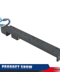 200mm Travel Mini Linear Rail Guide With T6x1 Lead Screw And NEMA11 Stepper Motor For CNC Router X Y Z Linear Stage Actuator Built For Heavy Duty Precision And Smooth Motion For Pro Grade Machining, black housing with wiring