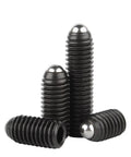Premium Spring Ball Plunger Set Screws M10 By 20mm Black Coated Grade 129 Alloy Steel Hex Socket Allen Grub Bolts in a group
