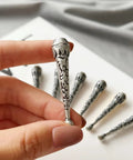 12 Piece Bolo Tie Tips 5mm End Caps Replacement Cord Ends For DIY Crafts And Clothes Decor, Lightweight Bolo Tie Cord End Caps Accessories To Fit 5mm Cords, antique silver alloy tip