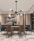 10 Light Black Sputnik Chandelier Pendant Lighting For Living Room Dining Room Kitchen Modern Retro Mid Century design