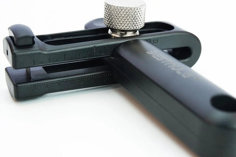 Close-up of Leather Strip Cutter And Strap Cutter Tool With Three Blades For DIY Leatherworking Durable Nylon Body