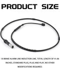 QKYS rear brake pad wear sensor cable for BMW, black wire with plug ends, 41.06 inch length