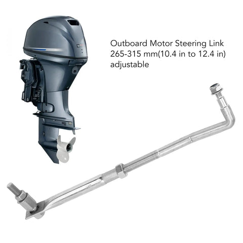 Adjustable Stainless Steel Outboard Steering Link Rod Kit Universal Boat Engine Tie Rod Drag Link for Marine Motors 265mm To 315mm Easy Install Beefy Fit, 265-315 mm