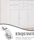 Heavy Duty Hydraulic Soft Close Cabinet Hinges With Rock Solid Buffer Dampers Crafted From Quality Cold Rolled Steel close-up on cabinet