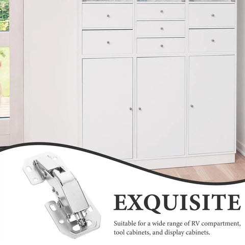 Heavy Duty Hydraulic Soft Close Cabinet Hinges With Rock Solid Buffer Dampers Crafted From Quality Cold Rolled Steel close-up on cabinet