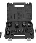 11 Piece Impact Socket Adapter And Swivel Socket Set In Chrome Moly Steel with eco case, tough build for impact drivers, DIY use.