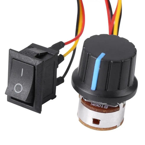 Badass Dc Brushless Motor Speed Controller Delivers Fifteen Amps Of Raw Torque For Smooth Three Phase CW To CCW Switching On Just About Any Rig, featuring a control knob and switch.