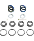 Two Pack Trailer Axle Bearings Kit With L44649 L44610 Inner And Outer Bearings Fits One And One Sixteenth Inch Trailer Axle Includes Grease Seals 12192TB 1.250 Inch And 15192TB 1.500 Inch Cotter Pin Included