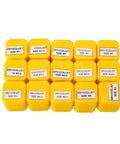 Top Rated ER11 Collet Chuck Shaft Extension Rod For Milling And CNC Machines Ensures Super Stable High Speed Rotation To Curb Vibration And Boost Smooth Finishes On Heavy Load Jobs Like A Champ - yellow collets of various sizes.