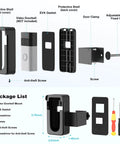Anti Theft Doorbell Mount For Battery Video Doorbell Models 1 2 3 3 Plus 4 Plus Pro 2020 Release 2024 Release kit components