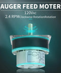 Auger Feed Motor Replacement For Pellet Stoves 2.4 RPM 120V Heavy Duty Built To Last Tough As Nails Fits Heatilator CAB50