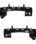 BXZ front bumper cover support retainer bracket pair, black plastic for 2016-2019 Chevrolet Cruze