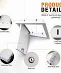 Close-up of Heavy Duty Aluminum Access Door With Key Lock Tough As Nails Drywall Access Panel showing metal lock and hinge.