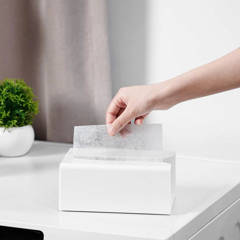 Hecka Rugged Magnetic Dryer Sheet Holder For Laundry Room With Heavy Duty Magnet Mount Quick Click Seal Durable Plastic Dispenser Can Space Saving Rack White Fits All Regular Fabric Softeners Total Game Changer