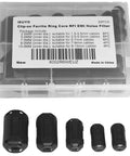 Dope Ferrite Ring Core Kit 30Pcs Clip On Ferrite Beads Choke For HDMI USB Audio Power Cables EMI RFI Noise Filter Set