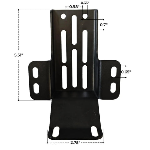 Dimensions of Stainless Steel Awning Mounting Brackets For Rooftop Tent Side Tracks, Heavy Duty Side Mount Kit