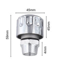 2-Pack NPT Threaded Breather Cap Reducer With 40 Micron Oil Filter For Gear Tanks, steel, 45mm diameter, 59mm height, sealed vent filter.
