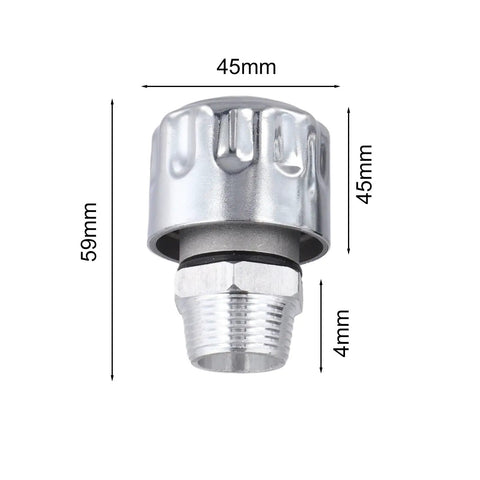 2-Pack NPT Threaded Breather Cap Reducer With 40 Micron Oil Filter For Gear Tanks, steel, 45mm diameter, 59mm height, sealed vent filter.