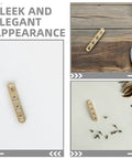 Eight Pack Copper Self Closing Pivot Door Hinges With Concealed Top And Bottom Design Heavy Duty And Secure for commercial use