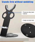 Dyson Supersonic Hair Dryer Stand With Aluminum Alloy Bracket And Power Plug Holder showing thickened alloy material and non-slip mats