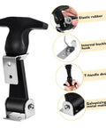 Stainless Steel Rubber T Handle Draw Latches 2 Pack For Tool Boxes Cabinets And Equipment Heavy Duty Grip And Easy Install