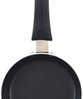Mini 4.6 Inch Nonstick Aluminum Fry Pan For Single Eggs And Tiny Servings, Easy Cleanup Skillet shown from above